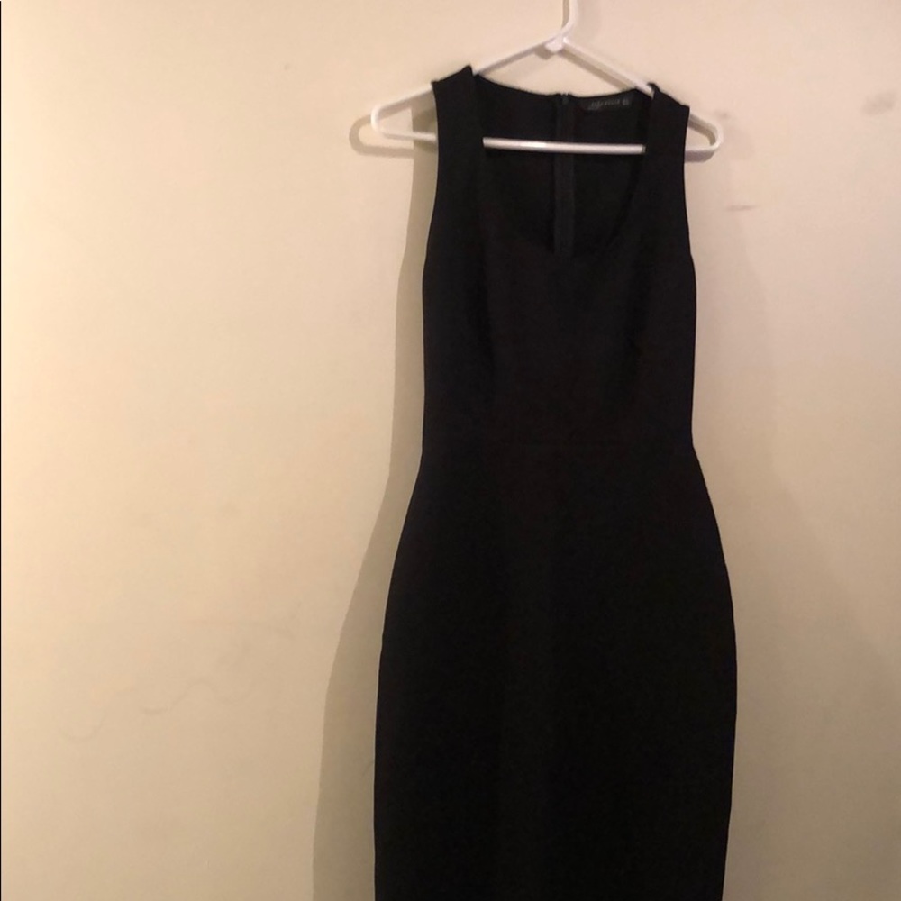 Form fitting little black dress